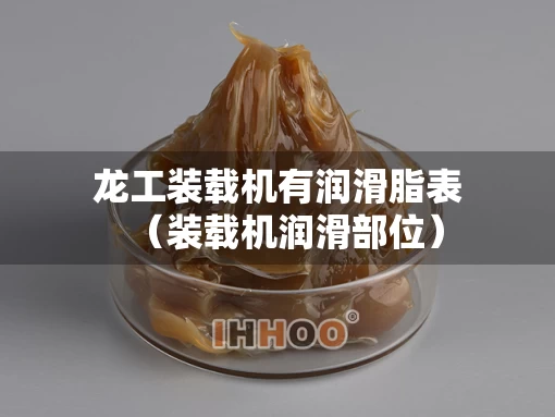 龙工装载机有润滑脂表（装载机润滑部位）